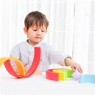 Rainbow stacker - 10 pieces